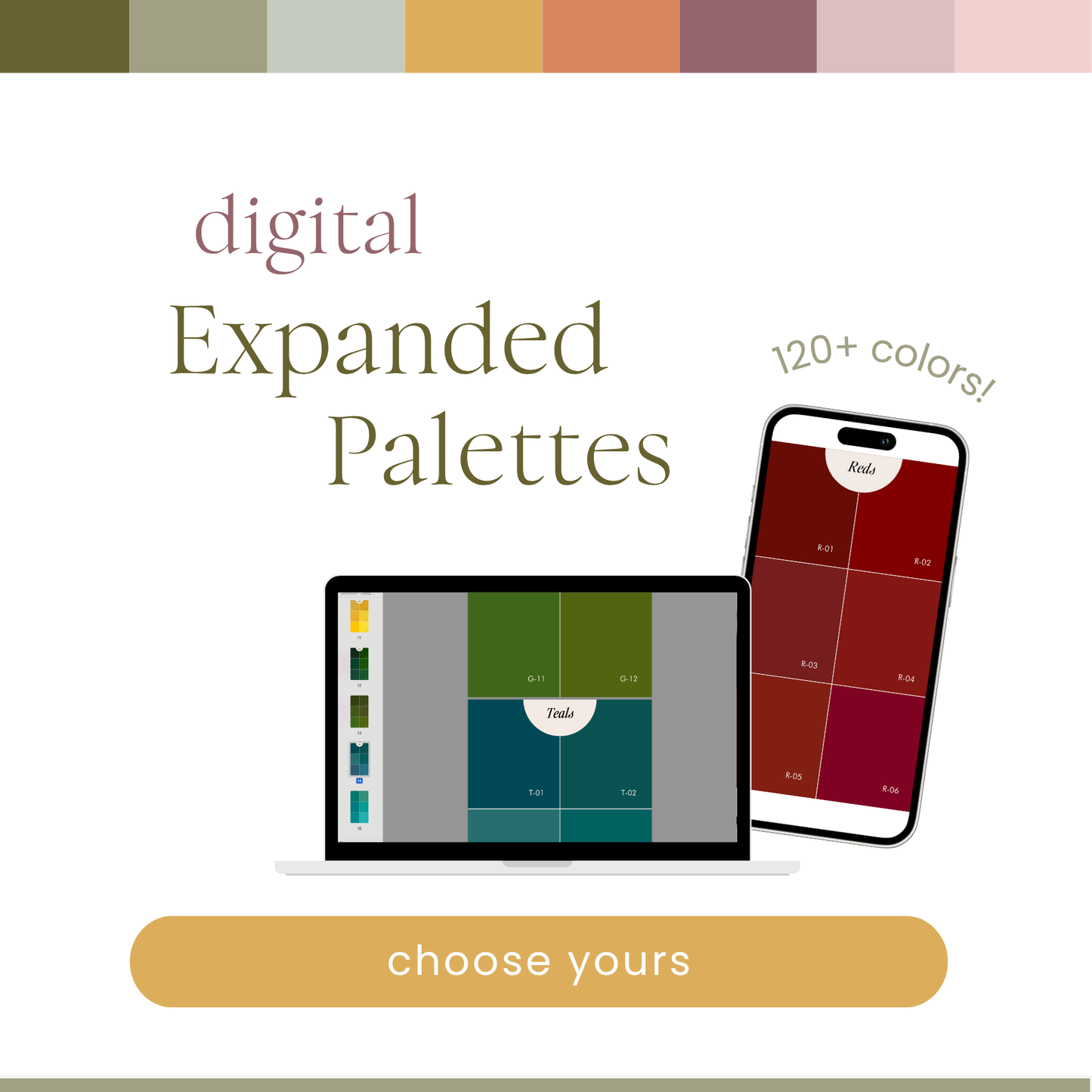 Digital Expanded Color Palettes
